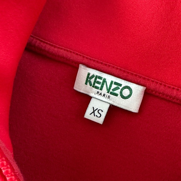 Kenzo Paris Red Quarter-Zip Sweatshirt - Picture 3 of 12